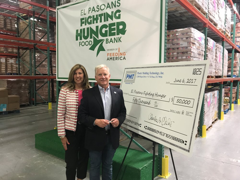 Plastic Molding Technology Contributes $50,000 to Food Bank 