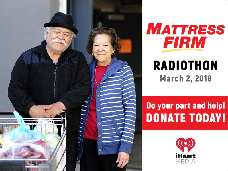 Tune into El Pasoans Fighting Hunger&#039;s First Ever Radiothon with Mattress FIrm &amp;  iHeart Media